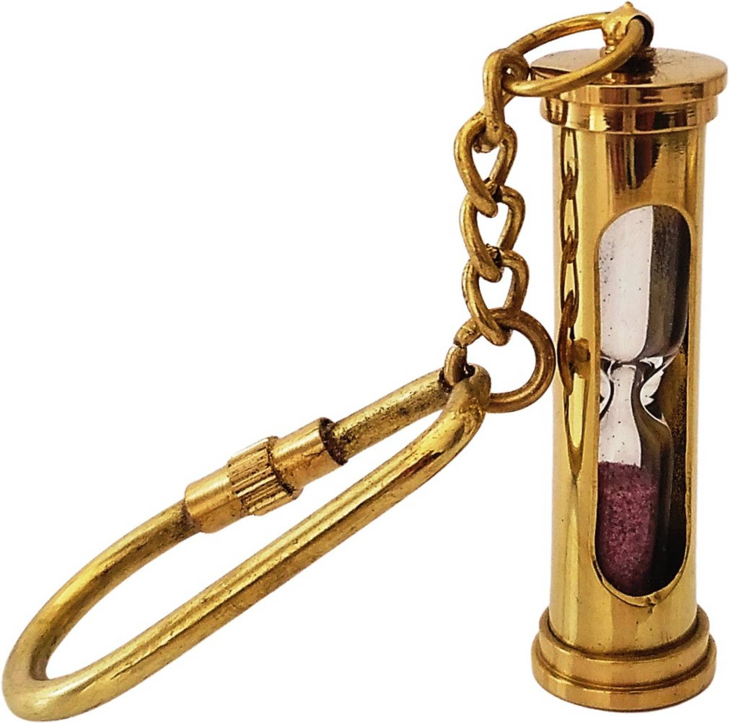 ORFORX pocket sand-timer keychain